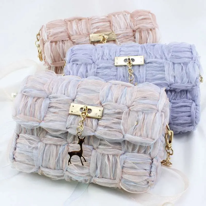 Practical Bag Handmade Mesh Cloth Bag Making Materials Handcraft Latch Hook Bags Weaving Material DIY Bag Making Accessories