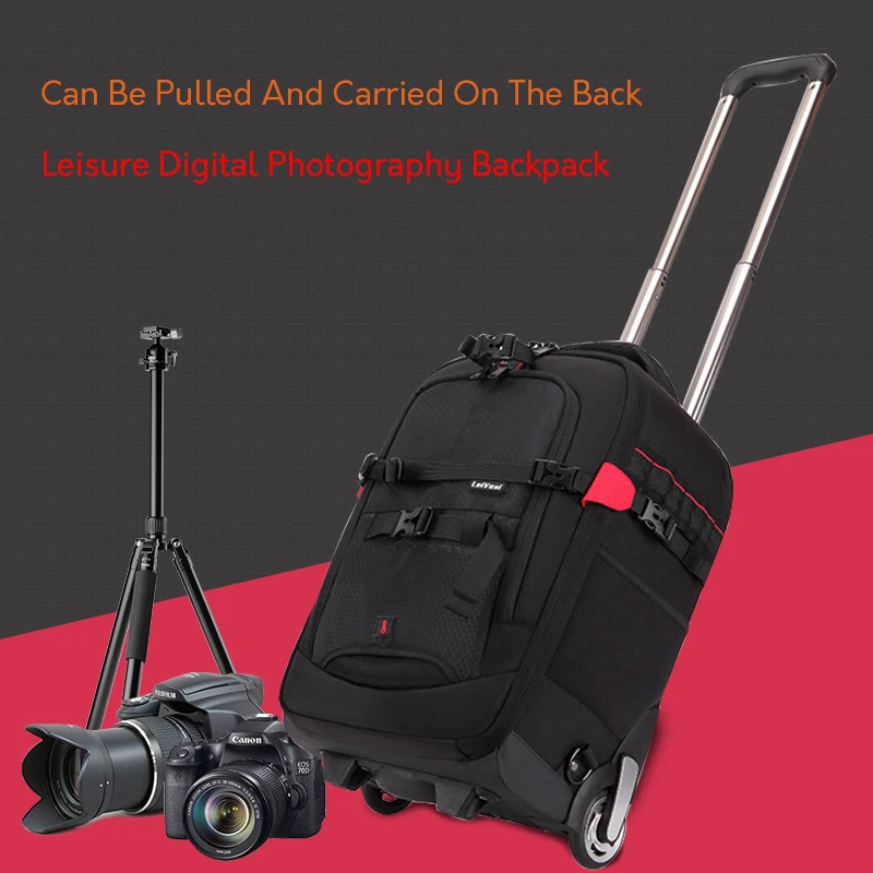 Professional camera trolley luggage bag trolley photography bag camcorder digital backpack suitcase travel photography backpack