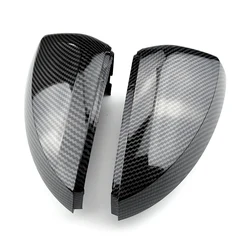 For Volkswagen VW Polo Mk6 AW GTI 2018-2020 carbon pattern Side Rearview Rear View Mirror Cover Shell Cap Case Replacement