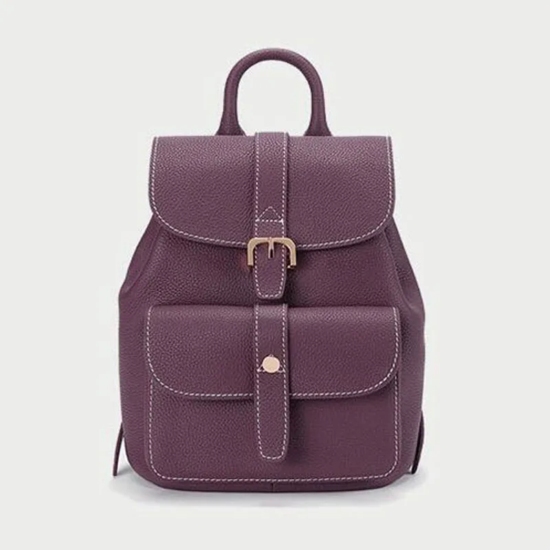 

Genuine leather Casual Backpack 2022 Autumn And Winter New Trend Female Backpack Famous brand large capacity ladies shoulder bag