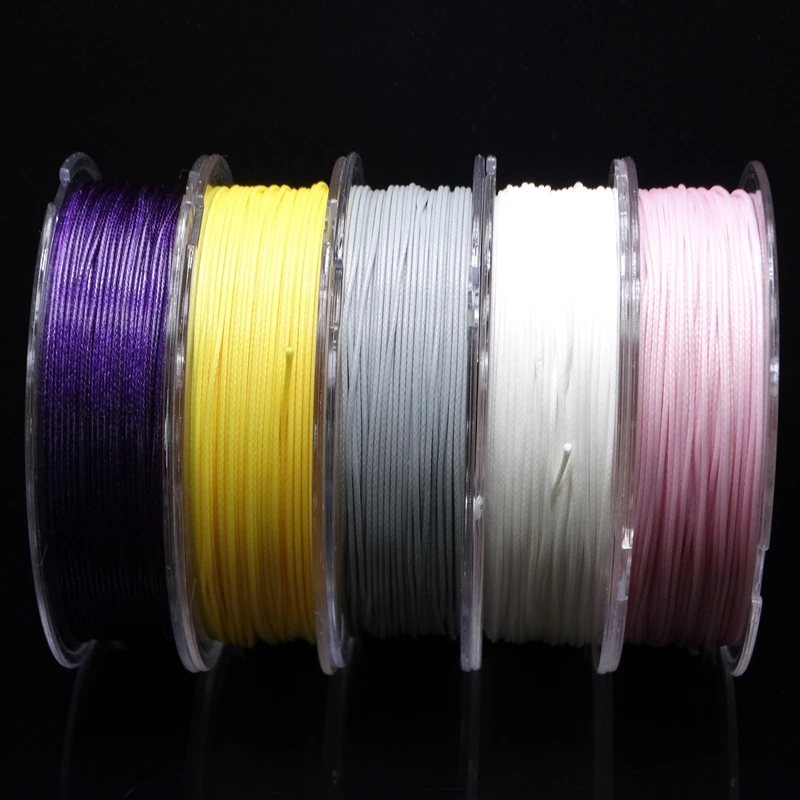 0.5/0.8/1.0/1.2mm wax rope Wax thread Cotton cord line for making bracelet necklace thread string inelasticity cord