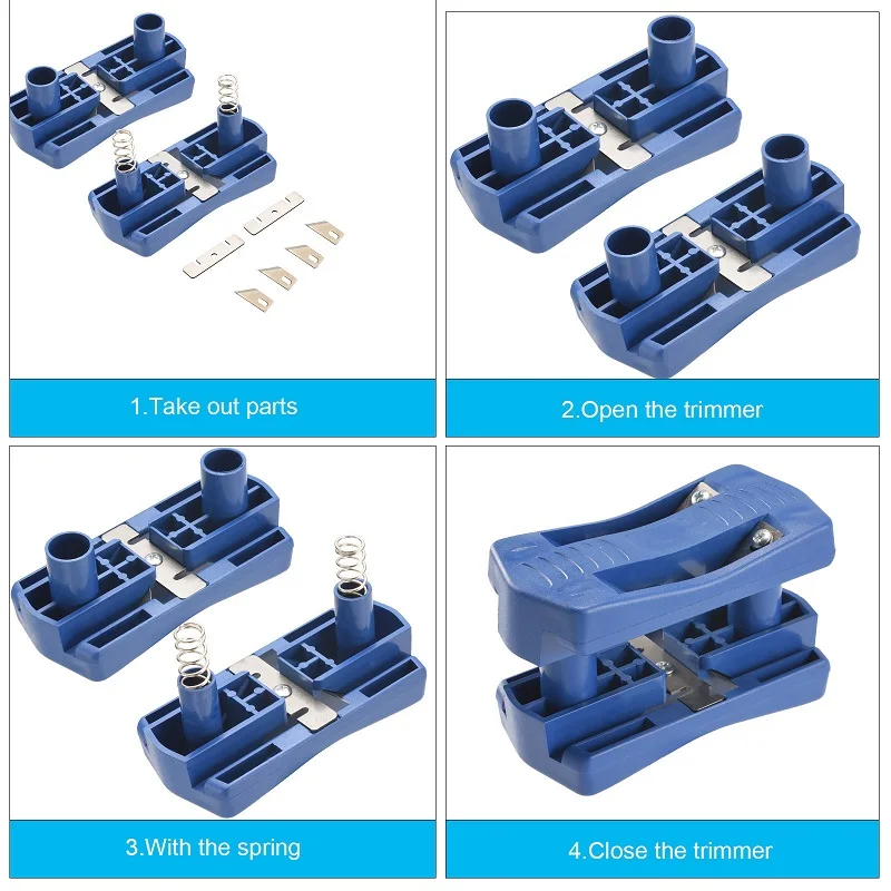 Wood Side Banding Machine Set Double Edge Trimmer Wood Head and Tail Trimming for Plastic PVC Plywood  Manual Woodworking Tools