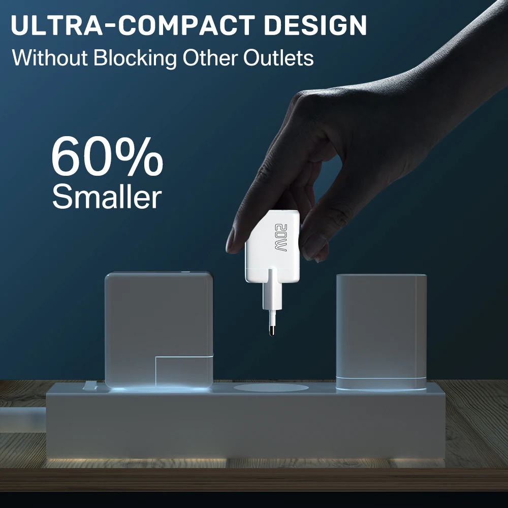 Mini carregador de telefone porta dupla tipo c carregador rápido 20w usb c carregador ue carga rápida para iphone 12 max ipad huawei xiaomi samsung