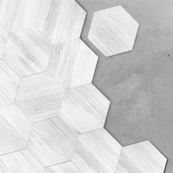 Hexagonal Wood Texture Wallpaper For Floor Adhesive Waterproof Wall Stickers Bedroom Ground Decoration Decal Home Design Decor