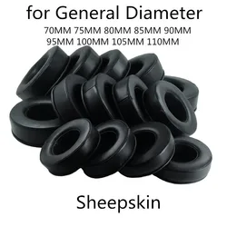 Round Sheepskin Ear pads 70MM 75MM 80MM 85MM 90MM 95MM 100MM 105MM 110MM FOR For  Audio-Technica For DENON for Fostex Headphones