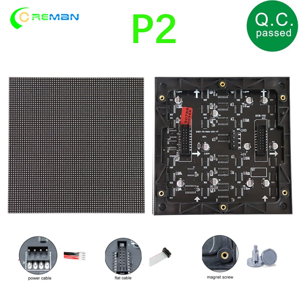 P2 LED Matrix 128X128 LED Panel Digital Screen Module 64x64 Dots HD RGB Full Color Indoor P2.5 P3 P4 P5