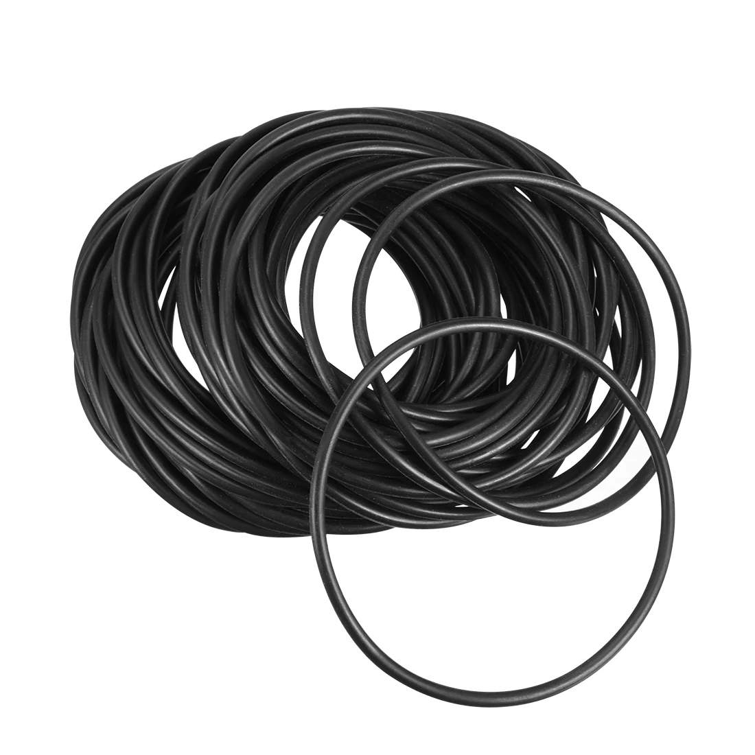 Uxcell-juntas tóricas de caucho de nitrilo, anillos de sellado de 50,2mm x 55mm x 2,4mm, 50 unidades
