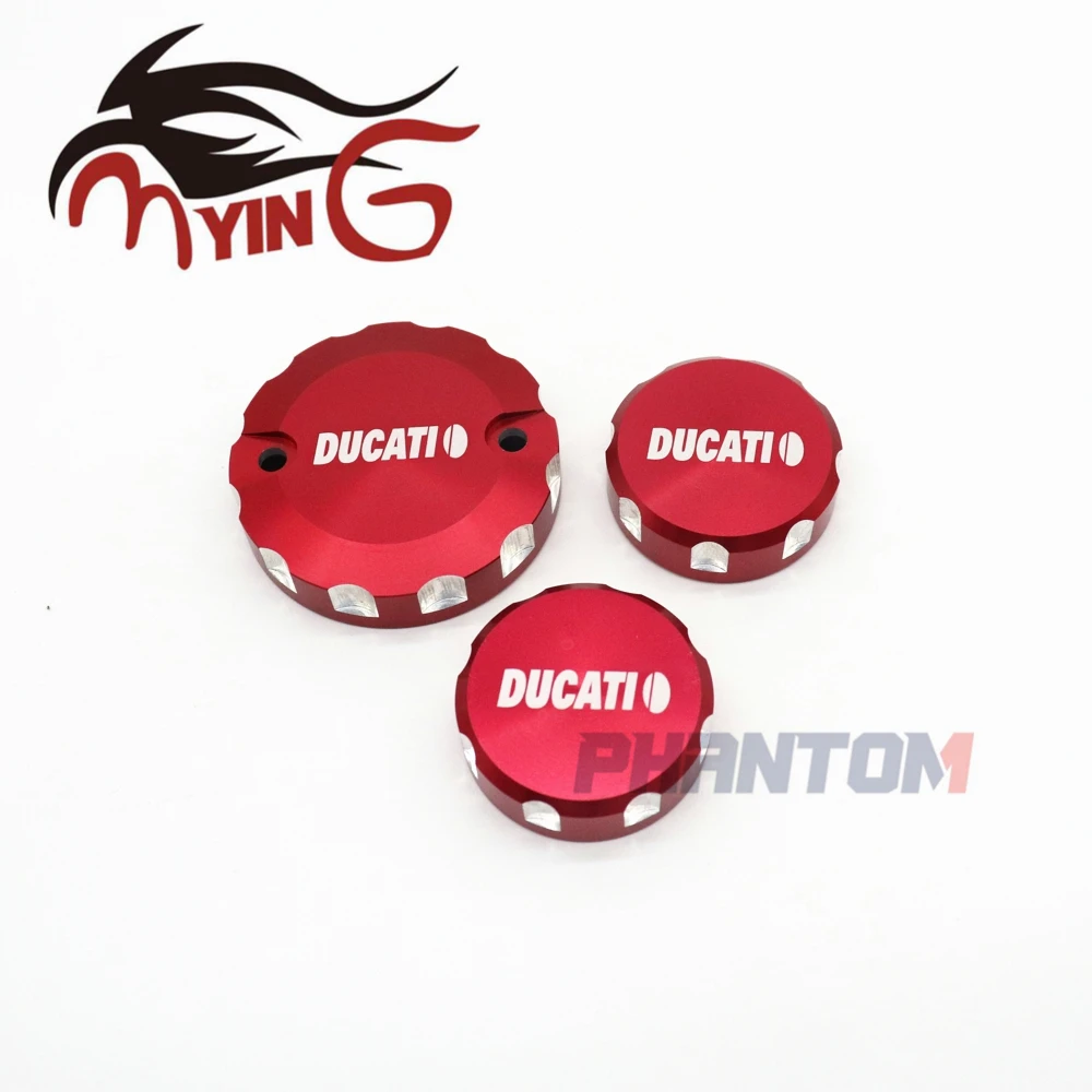 

Front Brake Clutch Rear Brake Fluid Reservoir Cover For DUCATI 848/1098/1198/R/S 1299 1199 959 899 Panigale Superleggera