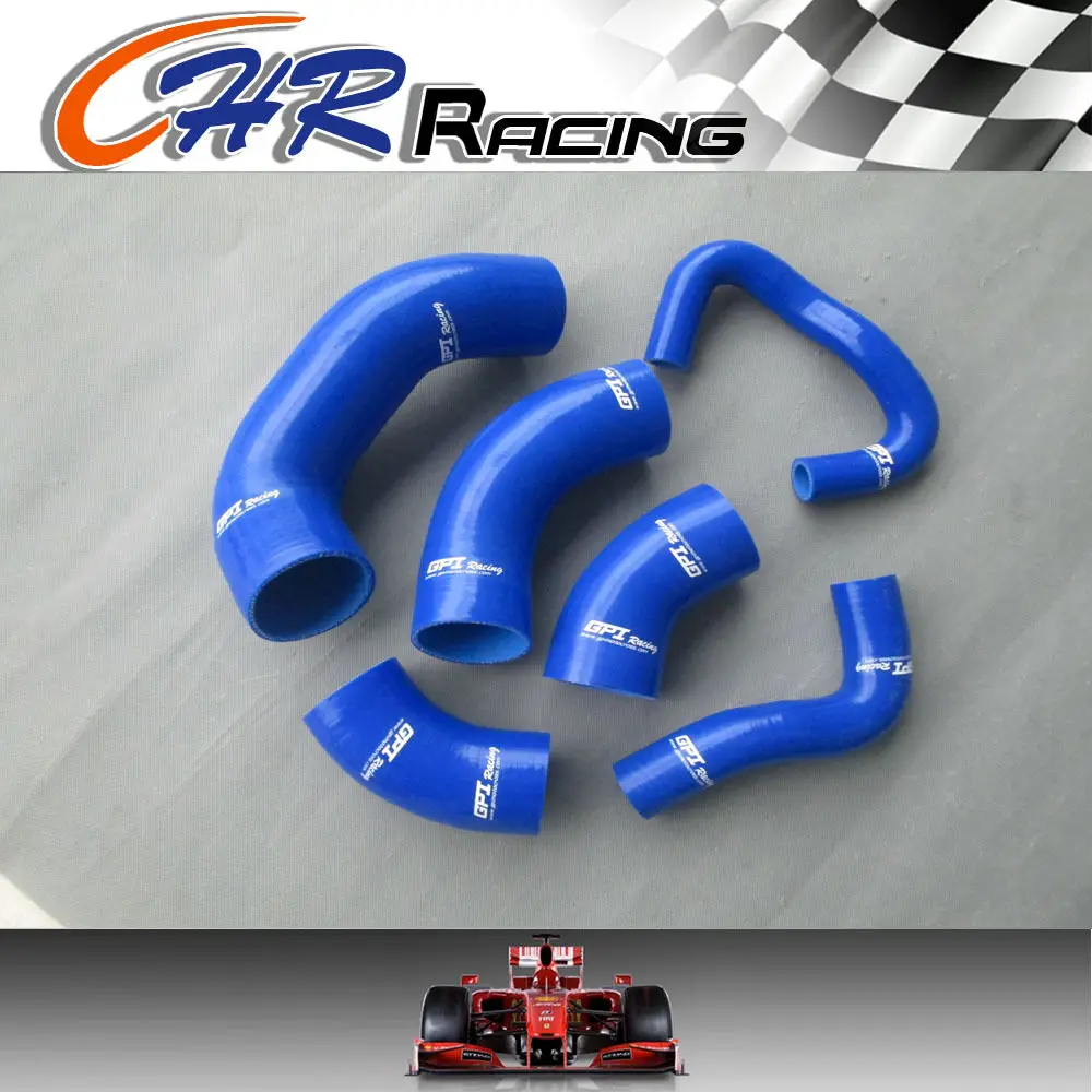 BLUE FOR MITSUBISHI LANCER EVO 7 8 9 CT9A Intercooler Silicone Hose 2001-2007 2005