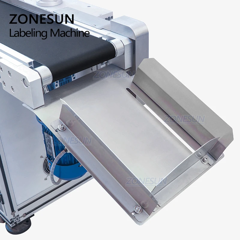 ZONESUN Double Side Container Top & Bottom Plane Adhesive Box Automatique Sticker For Flat Surface Automatic Labeling Machine
