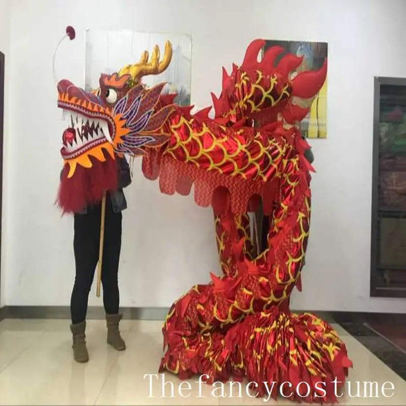 

10m adult size 6 player Dragon Dance costume Mascot costume Stage Chinese Traditional Culture Folk Festival celebration