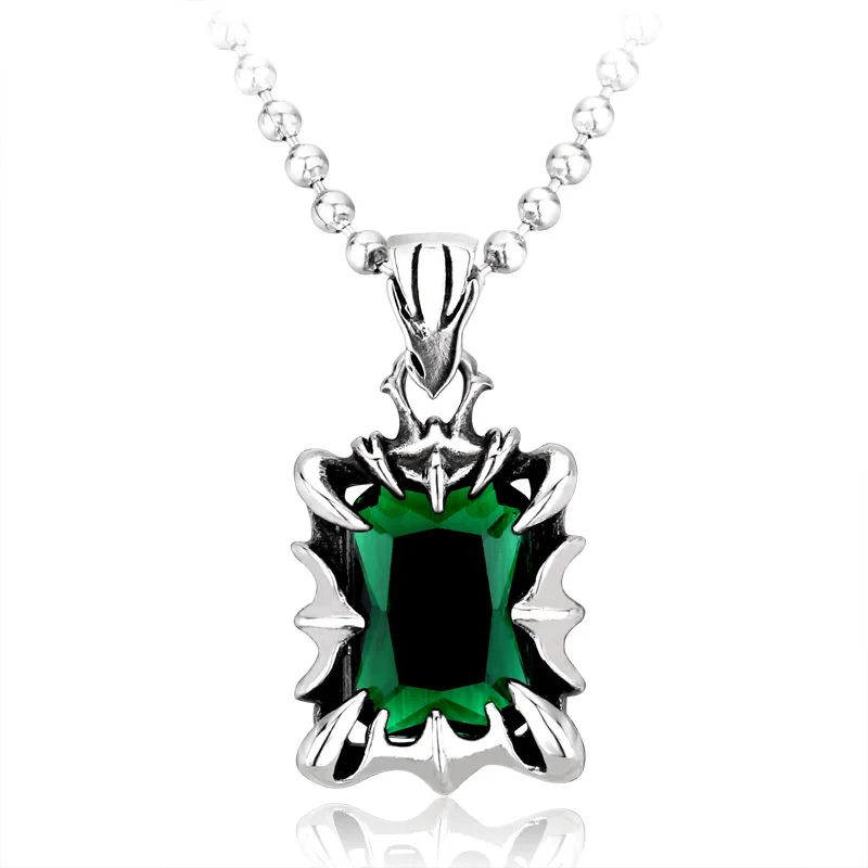 Beier new store 316L Stainless Steel pendant necklace Blue/green colour Fashion Unique pendant jewelry LLBP8-103P