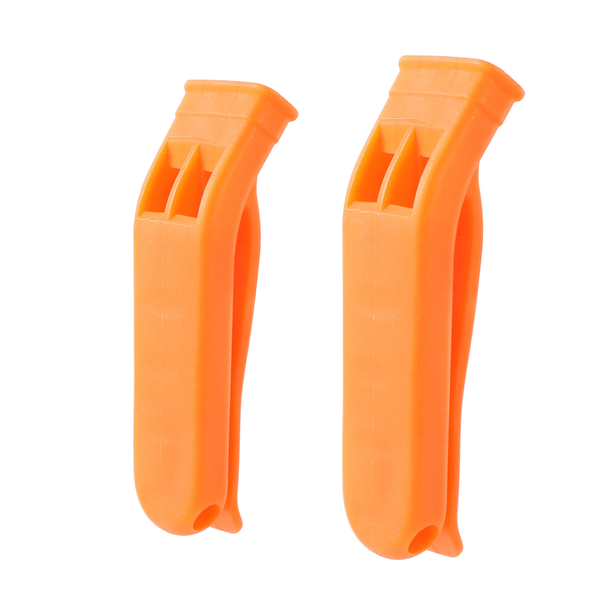 Outdoor Survival Whistle Camping Hiking Rescue Emergency Whistle Football Match Double Pipe Dual Whistle Bird training 2pcs