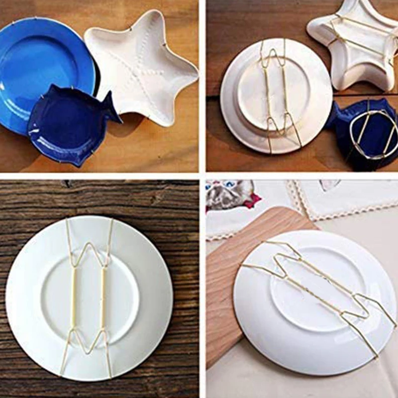10 Pack Plate Hangers 6 Inch Wall Plate Hangers and 10 Pack Wall Hooks Compatible 5 To 7 Inch Decorative Plates Antique China