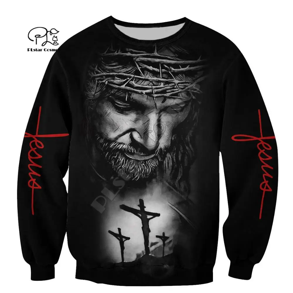 Plstar Cosmos Christian Katholieke Jezus God Guard Retro Trainingspak Grappige 3Dprint Mannen/Vrouwen Newfashion Harajuku Hoodies Trui 12