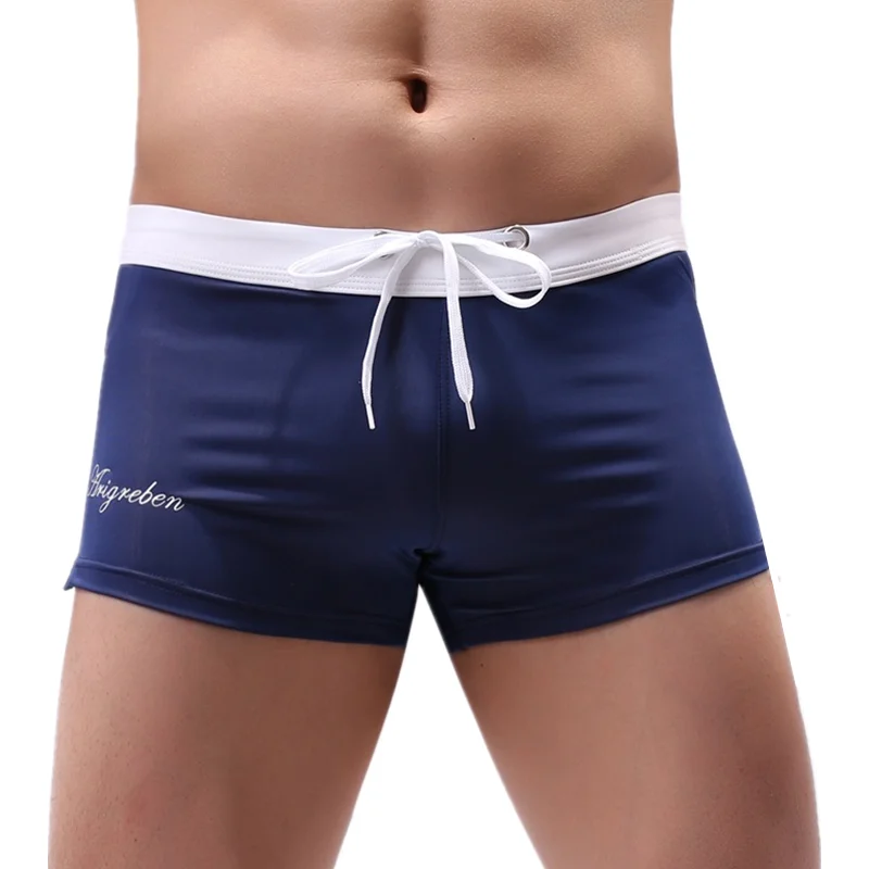 

Men Swim Briefs Sexy Swimsuits Bikini Beachshorts Swimming Trunks Surf Board Wear Gay Swimwear Low Rise Tether Shorts