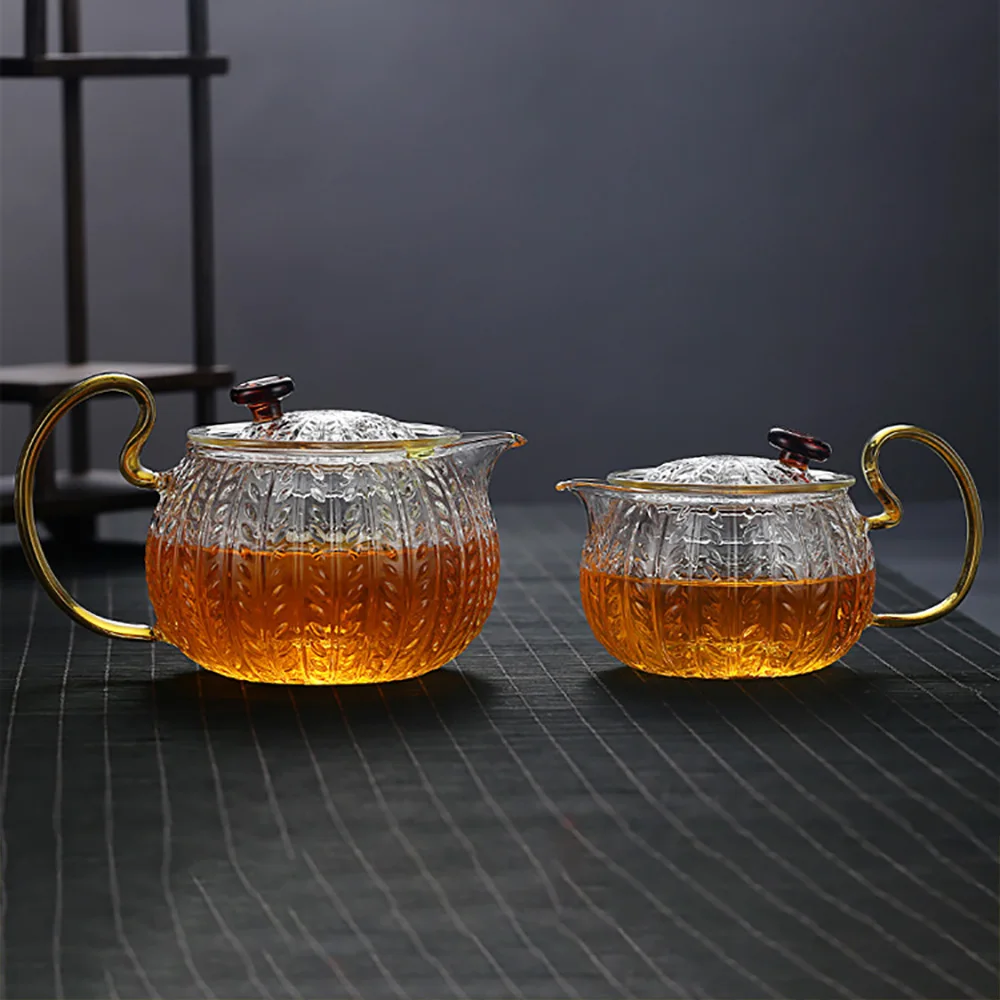 Glass Teapot Puer Kitchen Accessories Tea Teapots Kettle Coffee Pots Teaware Set Infuser Pot Dining Bar Home Garden