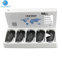 OkeyTech-programador chave multi-funcional universal, DS estilo remoto para todas as séries B e NB, KEYDIY, KD900 original, KD-X2, NB11, 5 pcs