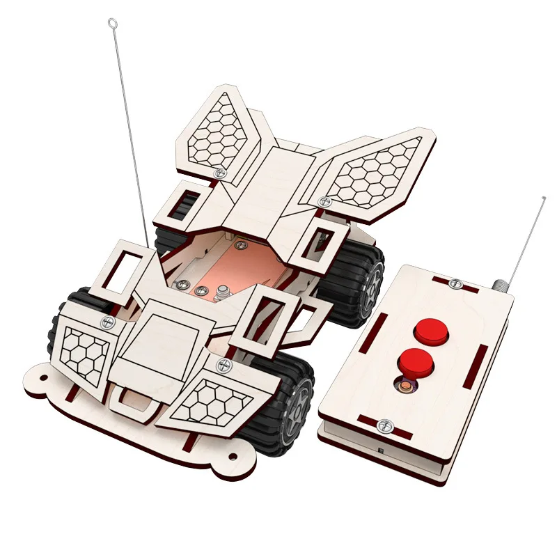 DIY Technology Small Production Experiment Invented Manual Material Remote Control Racing Car