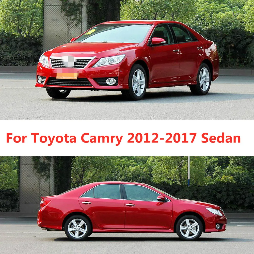 Untuk Toyota Camry 2012-2017 Sedan Visor jendela samping pelindung matahari deflektor penjaga Awning tempat berlindung penutup perekat Trim Styling mobil