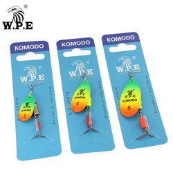 W.P.E 1pcs Spinner Fishing Lure 3#/4#/5# 6.8g/9.5g/13.4g Spoon Fishing Lure Brass Metal SwimBaits Bass Pike Fishing Lure Pesca