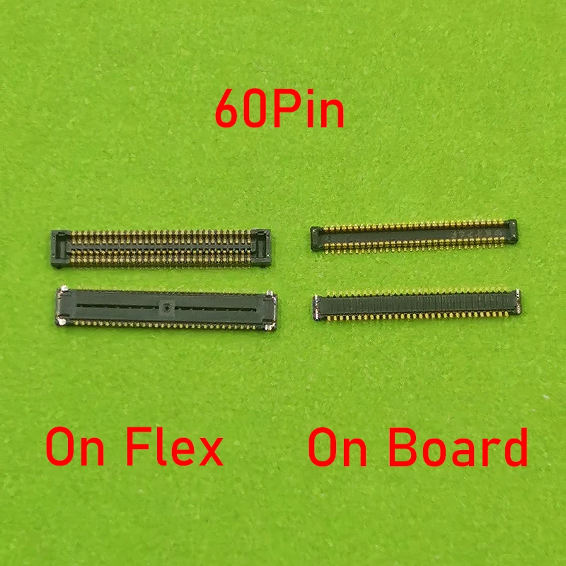 2-5PCS LCD Display FPC Connector On Board For Samsung Galaxy S7 G9300 G9308 G930F S6 G9200 G9209 G9208 G920F Screen Flex 60 Pin