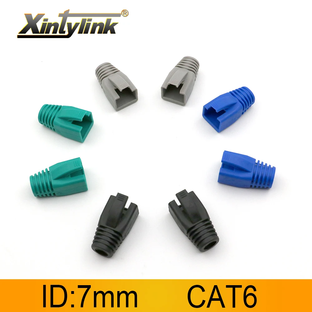 

xintylink rj45 ethernet cable connector cover caps cat6 cat 6 network boots rg rj 45 sheath cat5 cat5e color multicolour lan