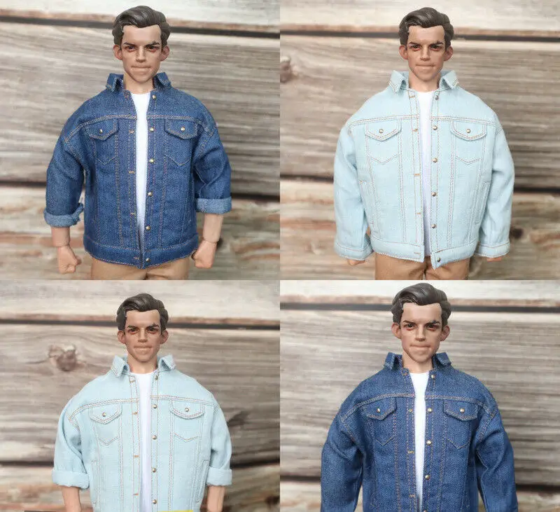 

1/6th Street Fashion Style Loose Version Denim Coat Model for 12" Body Figure