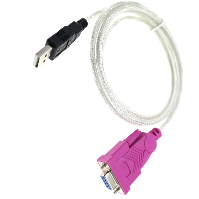 USB to Rs232 serial cable female port switch USB to serial DB9 female serial cable dual chip USB to COM best quality