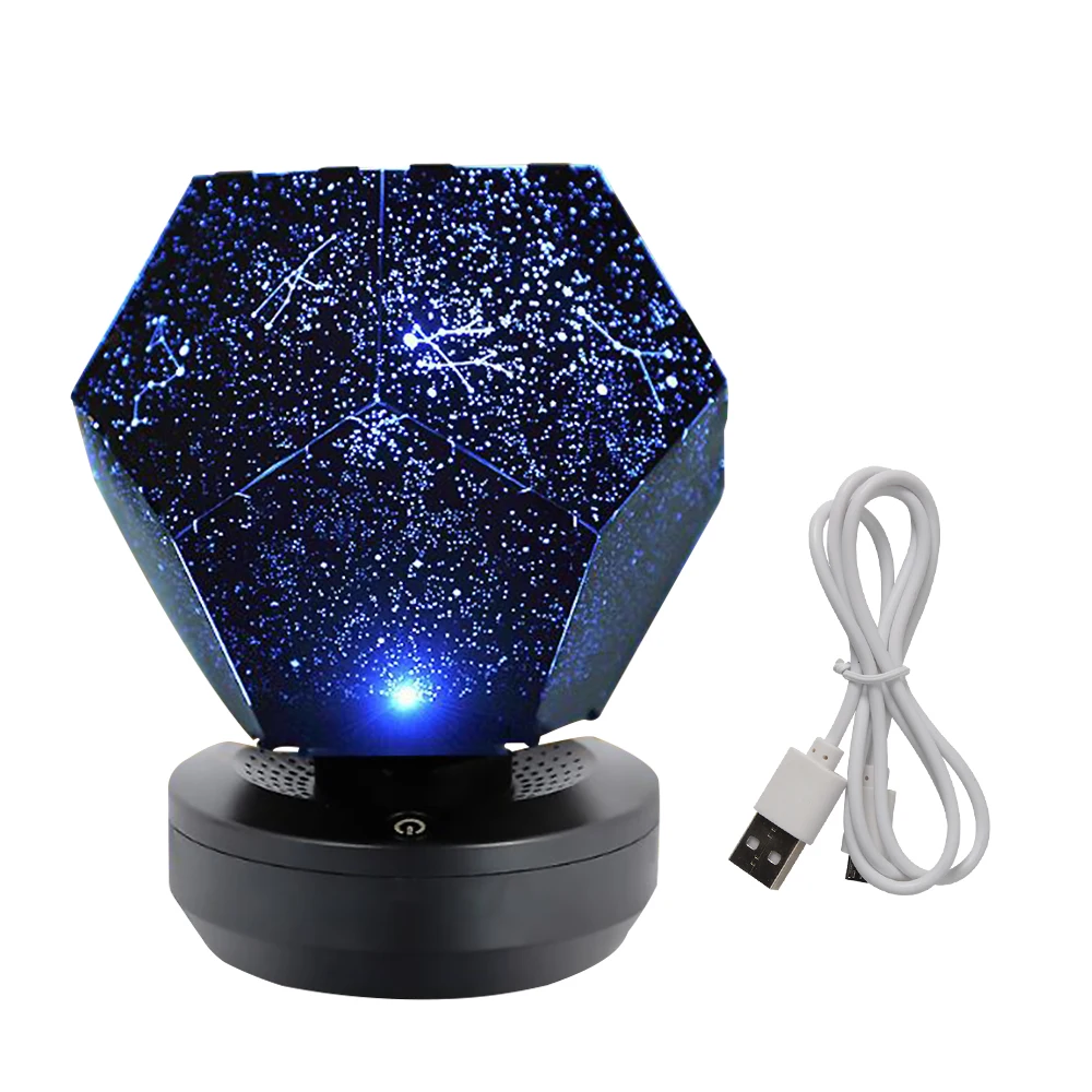 LED Galaxy Starry Night Light Laser Projector Ocean Star Sky Party Lamp Rotate Speaker Lamp Kids Baby Christmas Gift