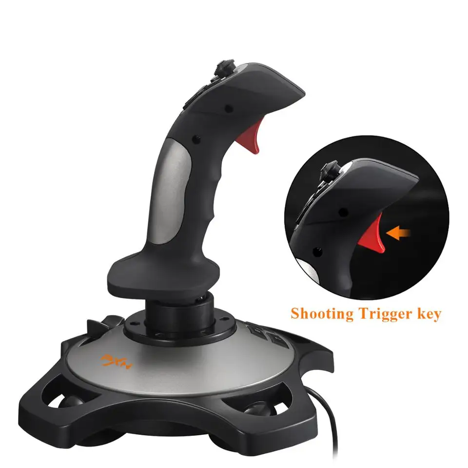 PXN 2113 Flight Stick Joystick Controller For PC 4 Axles Arcade
