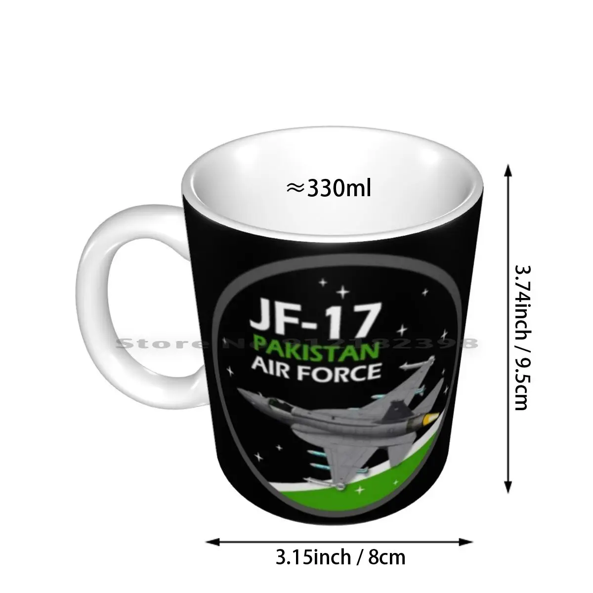 Jf-17 Pakistan Air Force Fighter Jet Ceramic Mugs Coffee Cups Milk Tea Mug Jf 17 Jf17 Pakistan Pakistani Air Force Fighter Jet