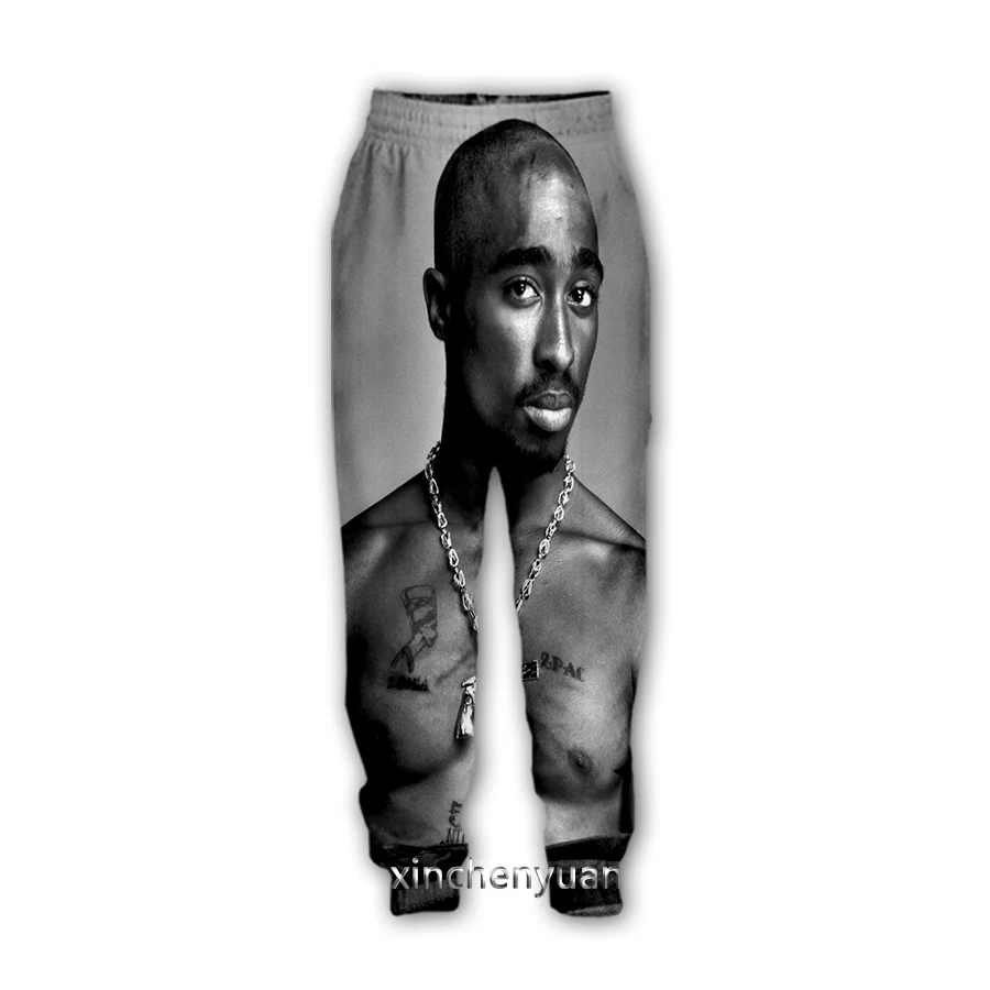 Xinchenyuan-pantalones de chándal con estampado 3D Tupac 2Pac, pantalón de chándal recto, para correr, K40