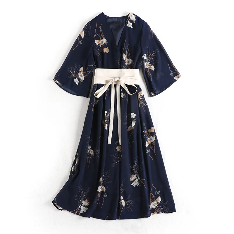 

Japan Long Kimono Traditional Cosplay Geisha Vintage Clothing Printing Fashion Adult Dress Women's Yukata Japanese Style Haori