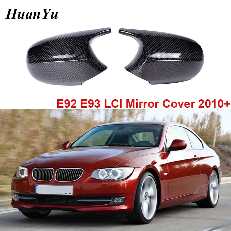 

E92 E93 LCI Replacement Mirror Cover for BMW 3 Series 2-Door Carbon Fiber Side Door Rearview Caps 320i 330i 335i 2010+