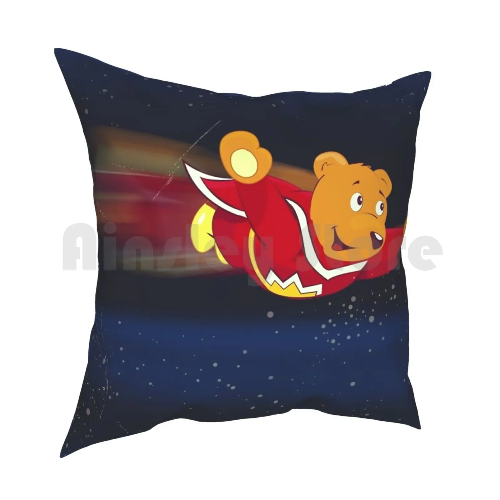 Superted Pillow Case Printed Home Soft DIY Pillow cover Graphic Design Superted Fan Art Teddy Bear Flying Superhero Hero