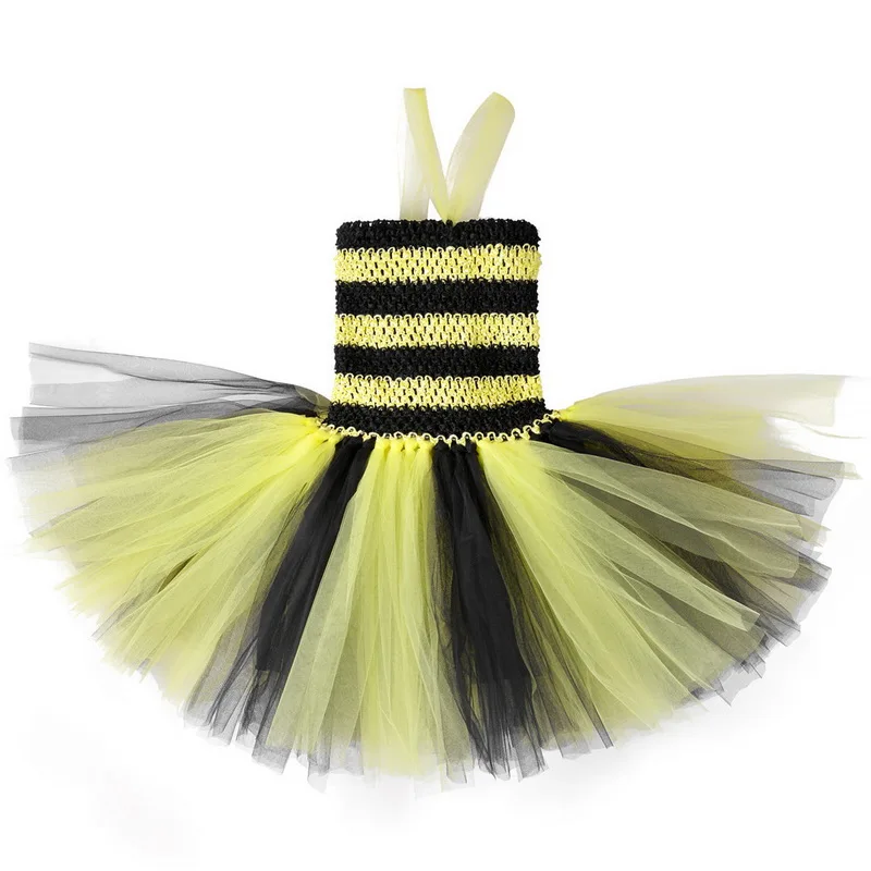 Halloween Kleine Mädchen Bumbl Bee Kostüme Fantasie Party Kleid Baby Mädchen Tutu Kleider Kinder Kinder Prinzessin Cosplay Kleid