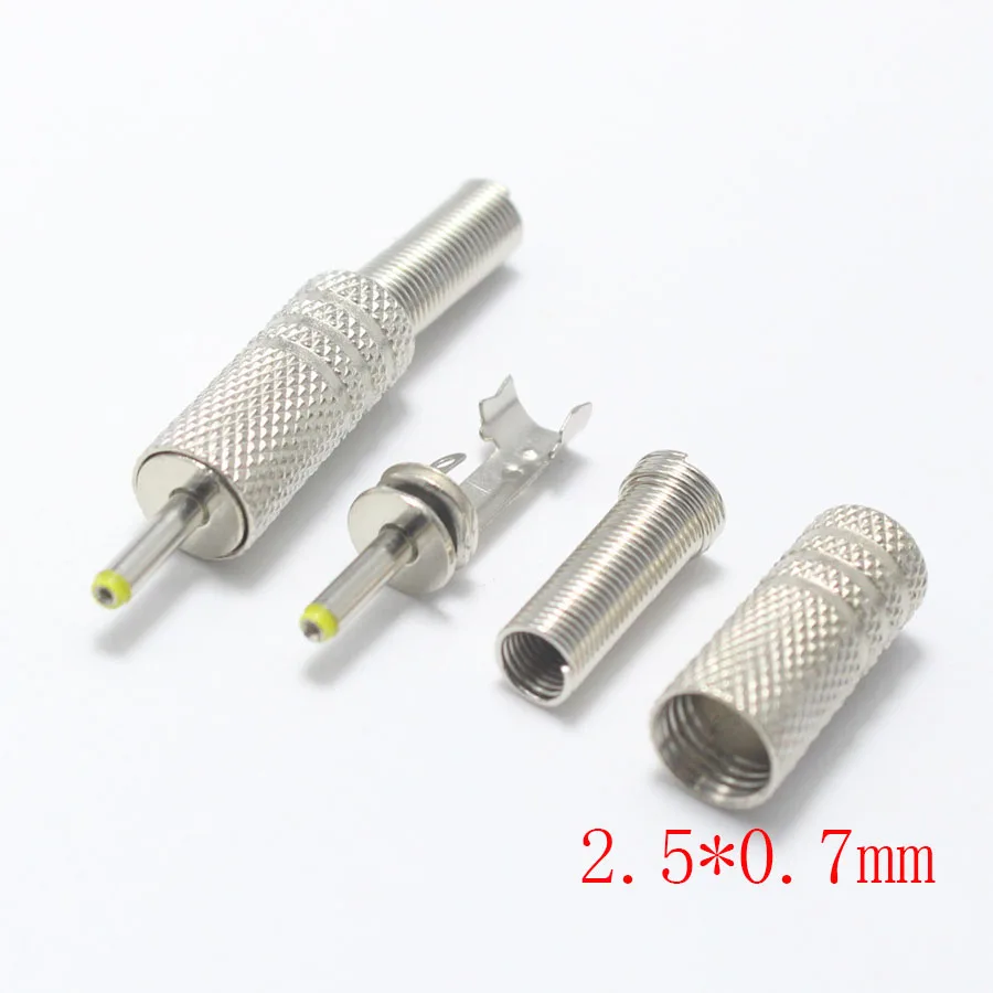 1/3/5pcs 5.5x2.5 5.5x2.1 4.8x1.7 4.0x1.7 3.5x1.35 3.5x1.1 2.5x0.7 6.5x4.4 5.0x3.0 mm Male DC Power Plug Audio Connector