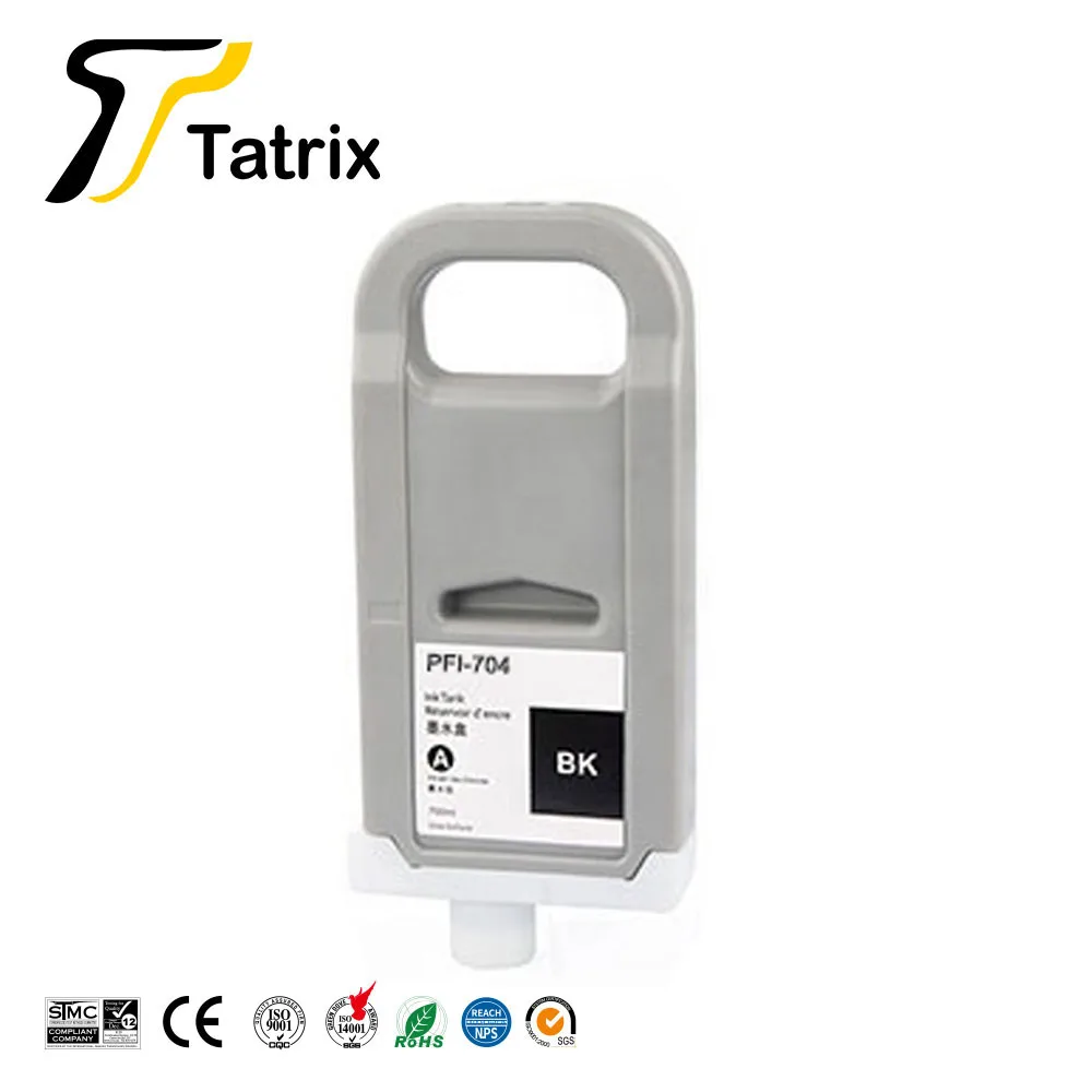 Tatrix PFI704 PFI-704 PFI 704 Premium Color Compatible Ink Cartridge for Canon iPF 8300/8310/8300S/8310S Printer