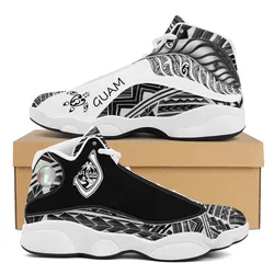 Brand New Polynesian Samoa Tribal Tonga Style Running Shoes Custom Ball Sports Team Logo Men's Basketball Sports Shoes