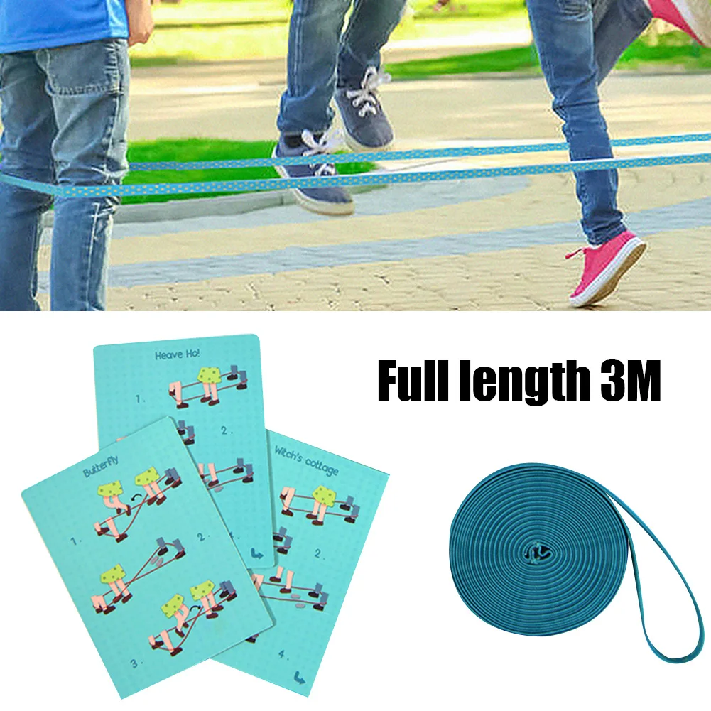 Children Stretching Elastic Rubber Band Jump Rope Kids Classic Outdoor Game Toy