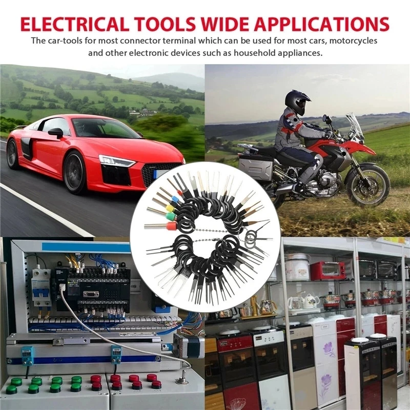76Pcs Ejector Kit Auto Terminal Removal Tool Kit Set Sleutels Voor Auto Puller Pin Extractor Stylus Pinout Connector reparatie Tool
