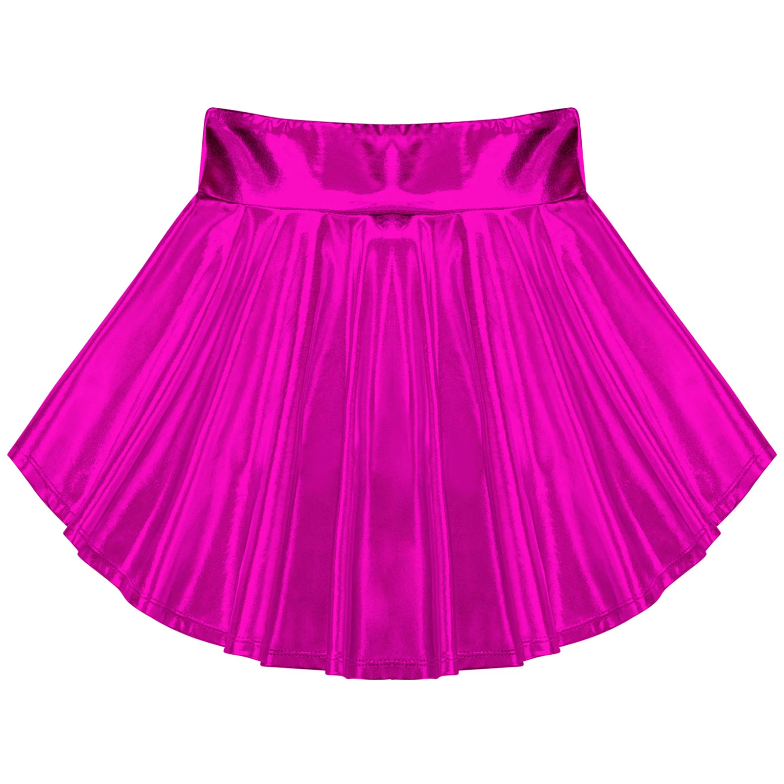 Bambini ragazze Tuxedo Ruffle Dance gonne orlo irregolare gonna da ballo elastico in vita panno abbronzante tinta unita abbigliamento elegante