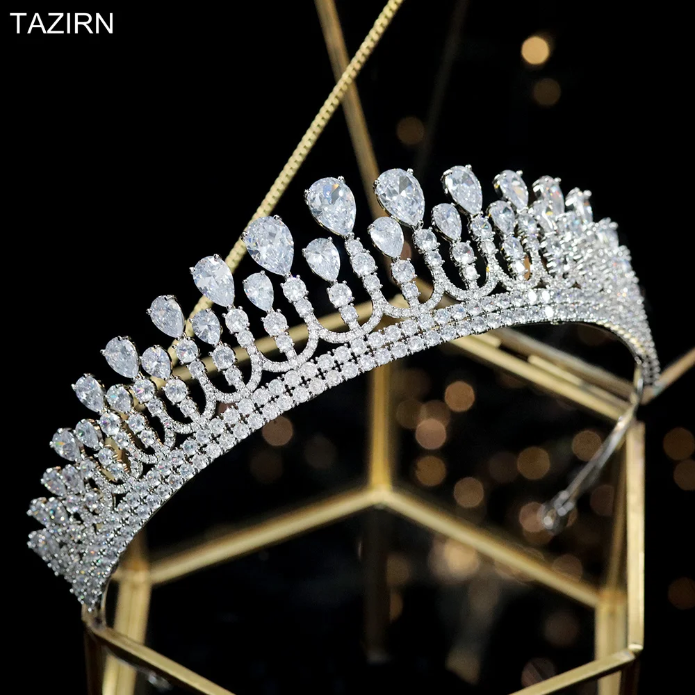 Tiaras pequeñas de circonia cúbica para mujer, accesorios de boda, diadema a la moda, joyería de circonita, tocado de fiesta para niña, los mejores regalos