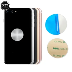 Car Phone Holder Metal Plate Magnetic Holder Round Square Sticker Iron Sheet for Mobile Tablet Magnet Disk Desk Car Stand