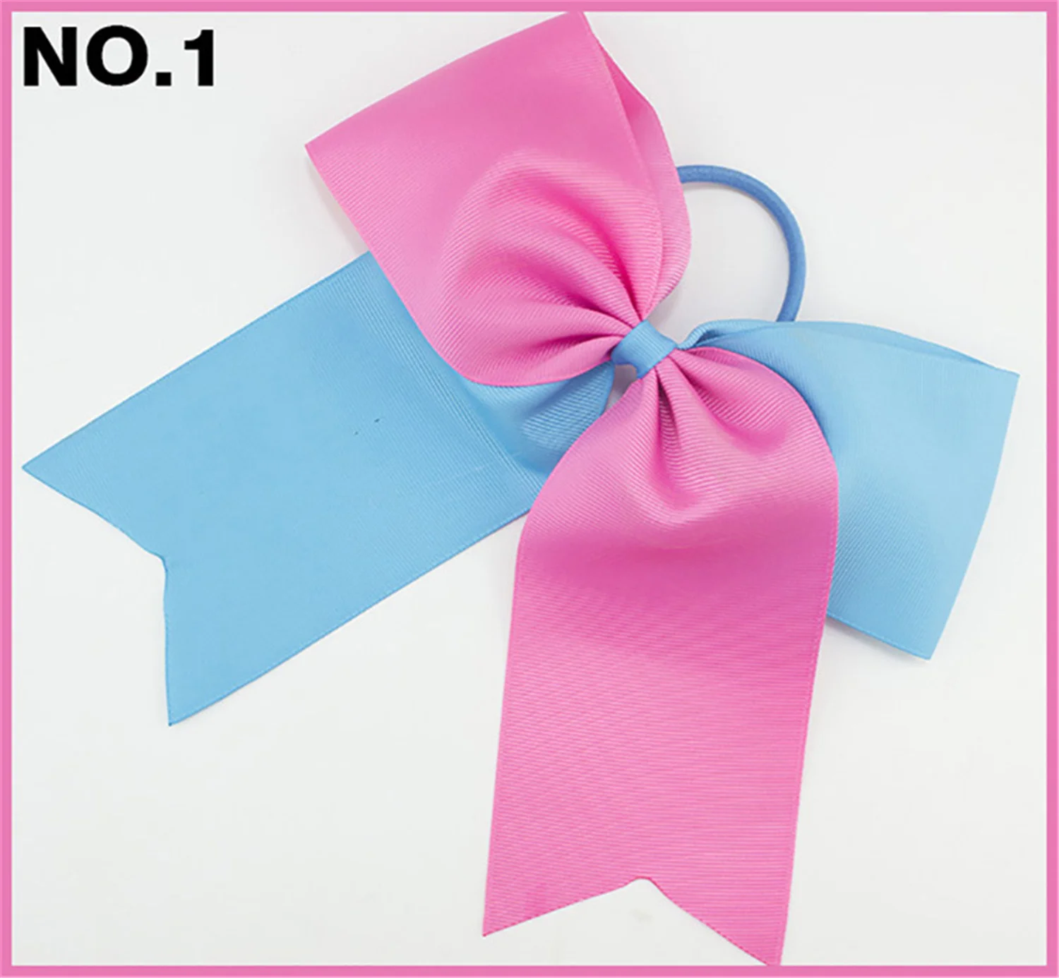 24PCS NEW  Handmade Bulk Custom Ponytail Holder Cheer Hair Bow for Cheerleading