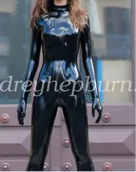 100%Latex Rubber 0.4mm Bodysuit Catsuit Overall Zentai Leotard Suit