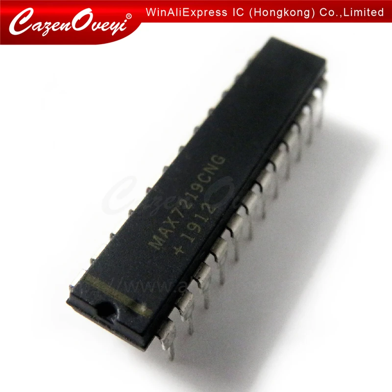 10pcs/lot MAX7219 MAX7219CNG MAX7219ENG DIP24-line display driver new original In Stock