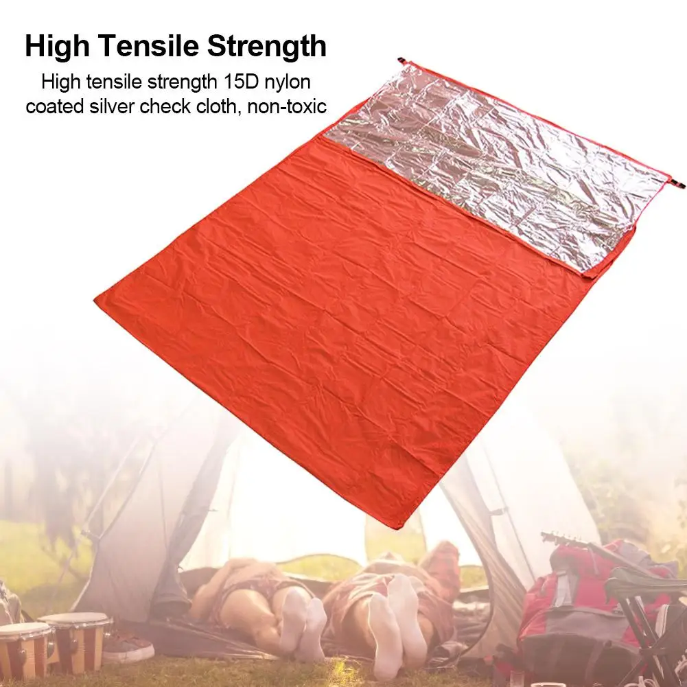 1~2people Emergency Sleeping Bag Thermal Keep Warm Waterproof Mylar First Aid Emergency Blanke Camping Survival Outdoor Life Gea