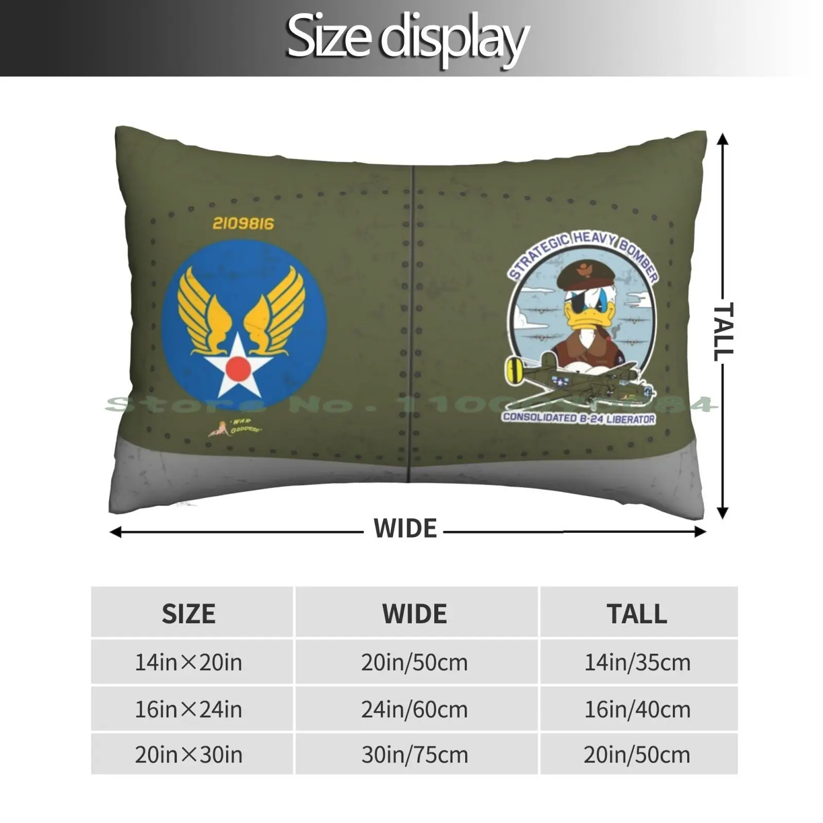 Consolidated B-24 Liberator-Strategic Heavy Bomber-Grunge Style Pillow Case 20x30 50*75 Sofa Bedroom Pzd501 Consolidated B 24